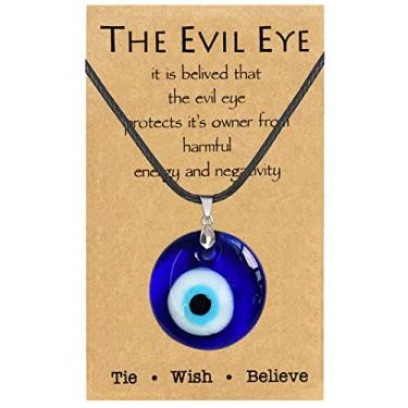 Imagem de YANCHUN Colar com olho turco, proteção turca, colar com pingente de olho turco para mulheres, joias, meias de joias, melhores presentes de Natal 2025, Metal, Sem Pedra Preciosa