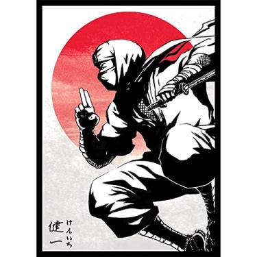 Imagem de Kenichi - Shadow Clan Ninja - 100 capas foscas para cartas - borda preta (FN7S-B)