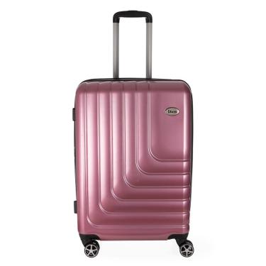 Imagem de Mala de Viagem Grande Expansível em Abs Ika Flex Cadeado Tsa Embutido Rodas Duplas 360º Rosê