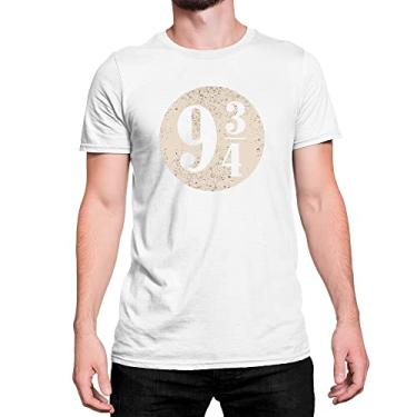 Imagem de Camiseta T-Shirt Filme Plataforma 9 3 4 Harry Potter Algodão Cor:Branco;Tamanho:M
