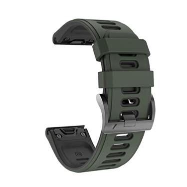 Imagem de WIKUNA Pulseiras de silicone para relógio inteligente pulseiras para Garmin Fenix 7X 7 6X 6 Pro 3HR Release 22 26mm Quick Easyfit Pulseira de relógio Correa (Cor: Azul exército, Tamanho: Forerunner 935 945)