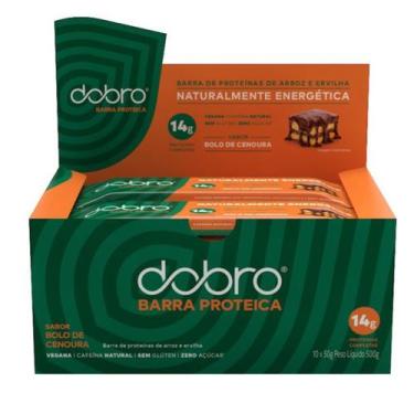 Imagem de Barra Proteica Sabor Bolo De Cenoura - 10X50g - Dobro