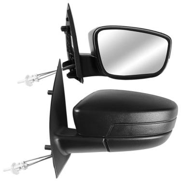 Imagem de Par Retrovisor VW Gol G5 Voyage 2008 a 2012 Preto Com Controle CarolCar