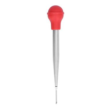 Imagem de Seringa de peru, injetor de peru de agulha dupla de silicone espesso, fácil conveniente, prático para cozinha (vermelho)