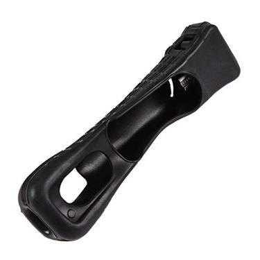 Imagem de Adaptador de sensor Motion Plus, capa de silicone, acelerador com capa de silicone para controle remoto Wii branco (preto)