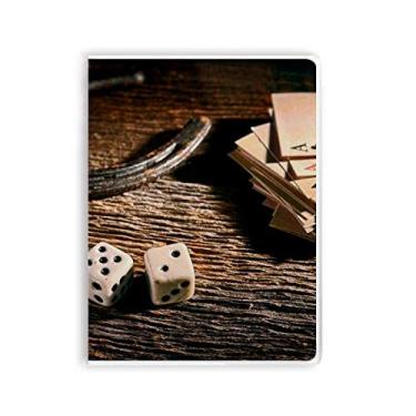 Imagem de Caderno de fotos para jogos de pôquer de dados com capa de chiclete, diário de capa macia