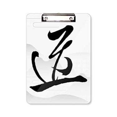 Imagem de Dao Religion China Personagem Prancheta Pasta Bloco de Escrita Placa de Apoio A4
