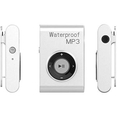 Imagem de JWCN MP3 Player à prova d 'água natação 16 GB para natação fone de ouvido esportivo fone de ouvido sob a água tocador de música - atualização branca