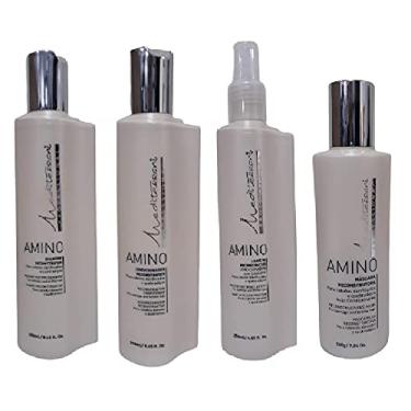 Imagem de Kit Mediterrani Amino Shampoo + Condicionador + Leave-in 250ml + Máscara 200g