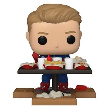 Imagem de POP Funko Deluxe, Marvel: Avengers Victory Shawarma Series - Captain America, Amazon Exclusive, Figure 4 of 6, Multicolor (54897)