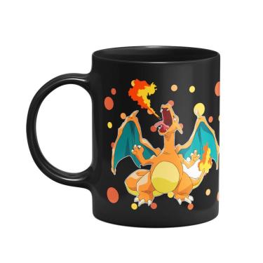 Imagem de Caneca Pokémon - Charizard Preta
