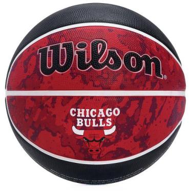 Wilson NBA Team Tiedye Chicago Bulls Basketball, Size 7 (Red)