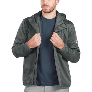 Imagem de Jaqueta Aramis Masculina Nylon Hoodie Liquid Repeller Cinza Escuro-Masculino