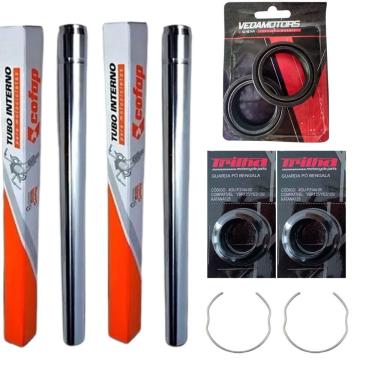 Imagem de Par Tubo Bengala, Retentor, Guarda Pó, Trava Factor 125-150