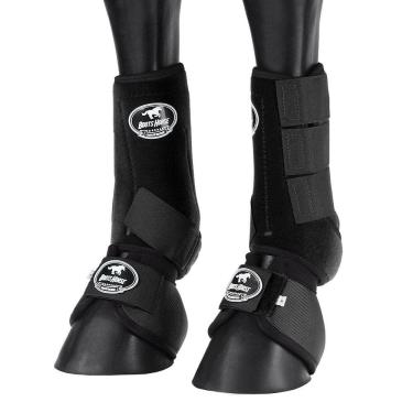 Imagem de Kit Splint Boot e Cloche Preto para Cavalo Boots Horse 25858