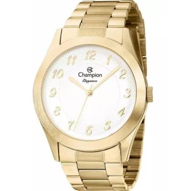 Imagem de Relógio Champion Feminino Ref: Cn26484w Dourado + Semijóia