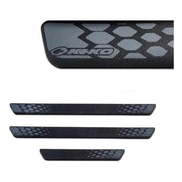 Imagem de Kit Soleira De Porta Universal Adesivo Protetor Preto Keko