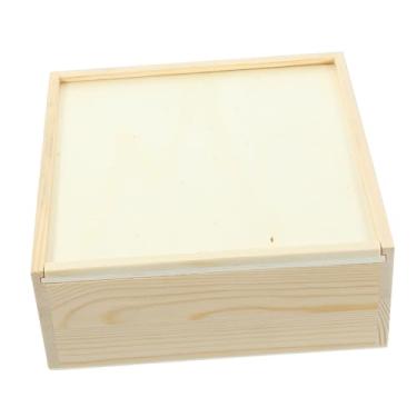 Imagem de Generic Caixa De Madeira Para Armazenamento 2 Peças Decoração De Casamento Terrário Lembranças De Casamento Presente De Lembrança De Noiva