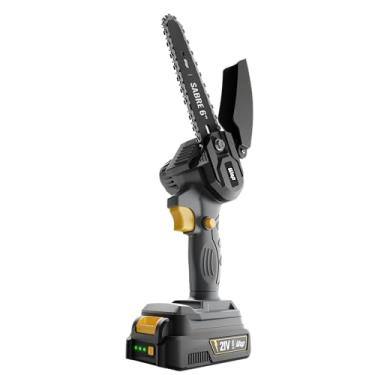 Imagem de WAP Motoserra Sabre à Bateria 6" K21 S01, com Autonomia de 20 Minutos e Corte Máximo de 10cm, 3600rpm 21V Bivolt