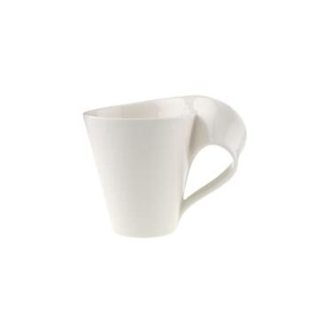 Imagem de Villeroy & Boch Caneca de café de porcelana New Wave, 1 unidade (pacote com 1), branca