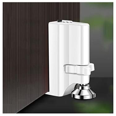 Imagem de Alarme de batente de porta, alarme de parada de porta de segurança, dispositivos de defesa/segurança de intrusos de porta antiderrapante de alumínio, para viagem, hotel, casa, apartamento, faculdade,