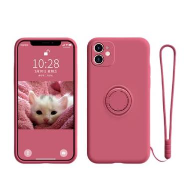 Imagem de Capa de suporte de telefone com anel de silicone líquido para Samsung Galaxy S23 Ultra Plus S22 S21 FE S10 S10E S8 S9 Plus Capa protetora, camélia, para S20FE