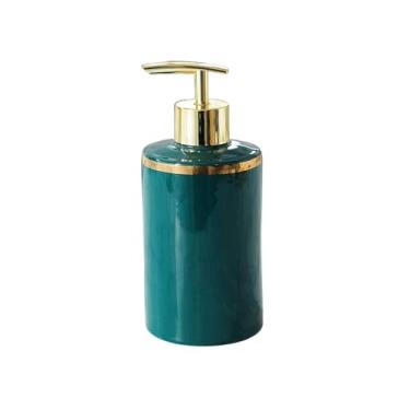 Imagem de Garrafa Dispensador de sabão cerâmico design moderno bomba garrafa de sabão com dispensador de bomba para acessórios de cozinha ou banheiro Banheiros (Color : Soap Dispenser B)