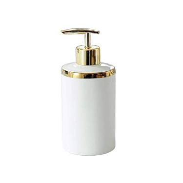 Imagem de Porta Sabonete Líquido Dispensador de sabão cerâmico design moderno bomba garrafa de sabão com dispensador de bomba para acessórios de cozinha ou banheiro Garrafa (Color : Soap Dispenser C)