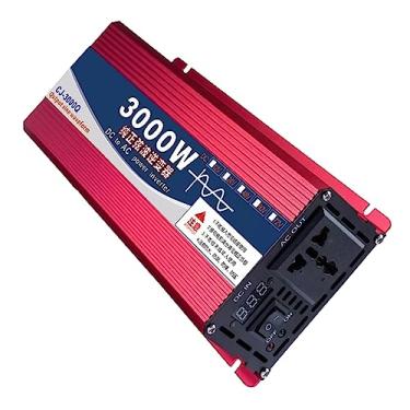 Imagem de Inversor de Carro 12V DC 220V AC 3000W Onda Senoidal Pura Forte Conversor de Energia de Dissipação de Calor para Vários Aparelhos Elétricos