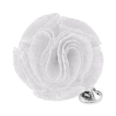 Imagem de Vittorio Vico Broche de lapela Seersucker Rose Flower para homens - Broche rosa, broche, flor na lapela para homens, 2.5" (6.36CM), Poliéster, Não aplicável