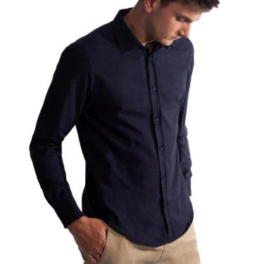 Imagem de Camisa Masculina Spirito Santo ML Flanela Marinho - 3685-Masculino