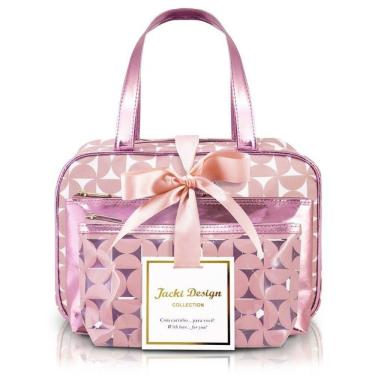 Imagem de Kit De Necessaire Com 3 Pçs Glitz Jacki Design Rosa