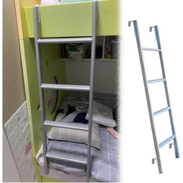 Imagem de Escada de beliche Escada de beliche ajustável para cama de solteiro - 116 cm/ 130 cm/ 140 cm/ 150 cm de altura, escada lateral para cama de campista doméstica resistente e resistente, escada