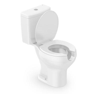 Imagem de Kit 3 Vaso Sanitário com Caixa Acoplada e Assento com Abertura Acesso Incepa Branco Brilhante