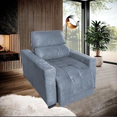 Imagem de Poltrona do Papai Retrátil e Reclinável Madri Grafitte