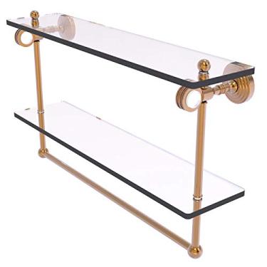 Imagem de Allied Brass PG-2TBD-22 Pacific Grove Collection 55 cm Prateleira de vidro com detalhes pontilhados, bronze escovado