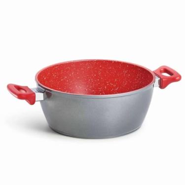Imagem de Polishop Panela Flavorstone Original Family Size 24cm, 3.8 Liters, Antiaderente, Preto
