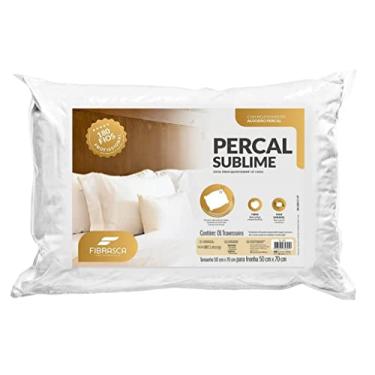 Imagem de Travesseiro de Hotel Percal Sublime 180 fios - Fibra siliconizada - P/fronhas 50x70 cm - Fibrasca