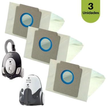 Imagem de Saco de Aspirador Pó Electrolux LISTO com 3 Unidades pratico - AllClea