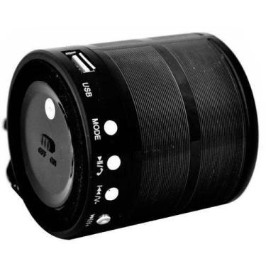 Imagem de Mini Caixa De Som Portátil Speaker Ws-887 - Preto - Xtrad