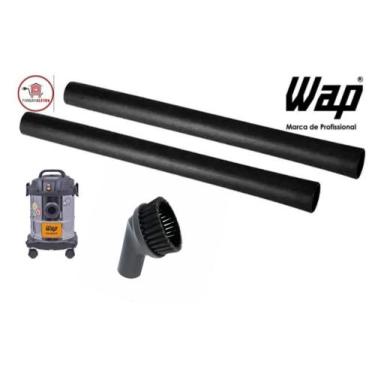 Imagem de 2 Tubo Extensor + 1 Bico Redondo Escova Aspirador de Pó Wap GTW12 Inox