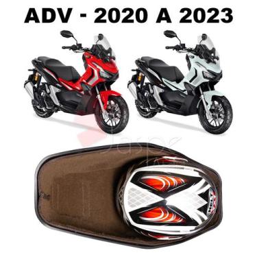 Imagem de Forração Honda ADV 150 Baú Acessório Forro Marrom Scooter - Jaspe Atel