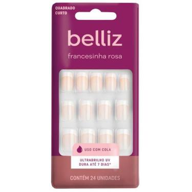 Imagem de Unhas belliz francesinha rosa 1204
