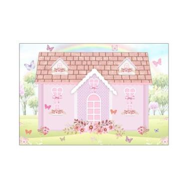 Imagem de Fundo Fotográfico 2,20 x 1,50 - Casinha no Jardim 001 - Via Cores