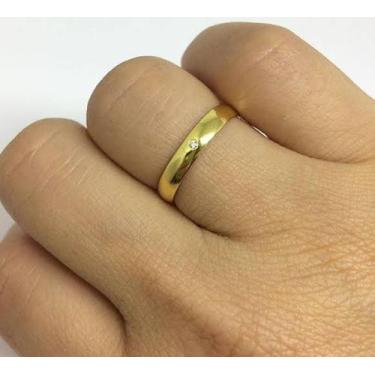 Imagem de Unidade aliança ouro 18k sheju joias, 3mm, 1,5 gramas, 16