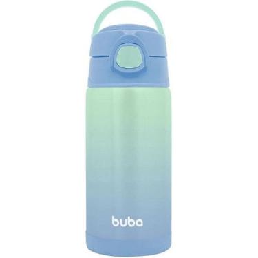 Imagem de Copo Garrafa Termica Infantil com Canudo AÇO INOX 400ML Buba, 400ml, A