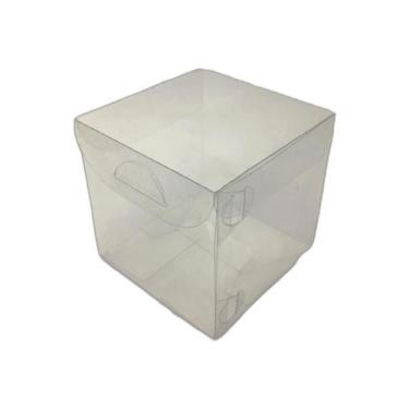 Imagem de Caixa Em Acetato 10 Unidades Transparente 8X8X8Cm - Embala Cristal