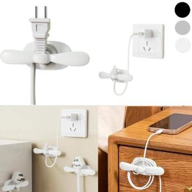 Imagem de 6 Enrolador de Fios Suporte Organizador Adesivo Para Cabos - Saz