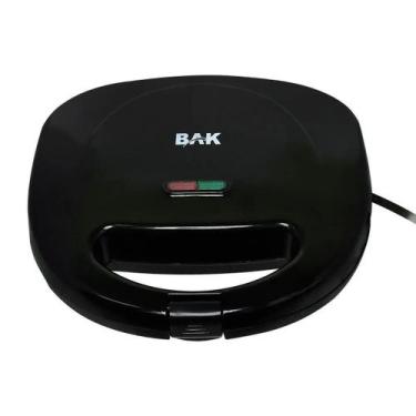 Imagem de Sanduicheira Elétrica Antiaderente Grill Bak 110V