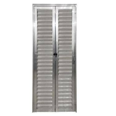 Imagem de Porta Camarão 2,10x80 lado ESQUERDO no alumínio brilhante - Prisma Esq